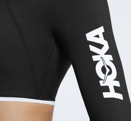 Hoka One One Long Sleeve Crop Top Dama - Top Negrii | RO-809iZMR